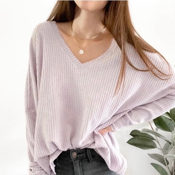 Urban Outfitters Out From Under Lavender Purple Waffle Knit Thermal Shirt (SOLD) - Picture 3 of 7
